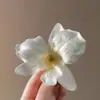 2025 Flor de Simulación de Principios de Primavera Pasador para el Cabello Estilo Puro Deseo Pasador de Orquídea Marina Estilo Festivo Clip Lateral para Fotografía Accesorios para el Cabello de Ambiente
