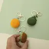 Nuevos Colgantes de Frutas Hechos a Mano de Ganchillo Estilo Verano, Llaveros de Hilo Tejido, Adornos Colgantes Exquisitos Terminados