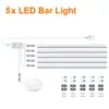 Tira de LED de Luz Dura para Sensor de Partición de 12V Luz para Gabinete Sensor de Barrido de Mano Atenuación Táctil Luz para Armario Estantería No Requiere Taladro