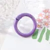 En Stock 20mm Aleación Pintada Anillos de Resorte Coloridos para Bolsos, Broches Redondos Pequeños, Broches para Colgar, Accesorios de Joyería, Broches de Resorte Abiertos
