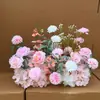 Arreglos Florales para Bodas, Flores Decorativas de Esquina, Decoraciones Florales para Pasarelas, Montaje de Lugar de Boda, Arte Floral Terminado