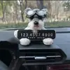 Lindo Perro Schnauzer Señal Temporal de Estacionamiento Creativo Cachorro Coche de Mudanza Placa de Matrícula Regalo para Novio