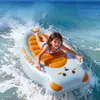 Tabla Inflable de Cuerpo de Oso Lindo para Niños, Tabla de Surf Flotante Engrosada para Juegos en la Playa, Piscina y Agua