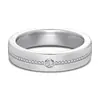 Anillos de Plata de Ley 925 Estilo Influencer de Moda para Hombres y Mujeres, Diseño Único Versátil Anillos Lisos de Plata para Pareja Regalo