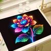 2025 Temu Venta Caliente Hogar Visión 3D Tapete Secador Encimera de Cocina Tapete Secador de Platos Tapete Antipolvo para Lavadora
