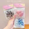 Elásticos de Cabelo Infantis com Laços, Borrachinhas, Anéis de Polegar com Pérolas, Cordas Trançadas Doces e Descoladas para Cabelo de Meninas, Elásticos de Cabelo Fofos para Bebês