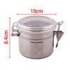 Latas humectantes de metal de acero inoxidable directas de fábrica, juegos para fumar al por mayor, tamaño grande, mediano y pequeño, latas selladas para almacenamiento de tabaco y té.