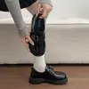 Mocasines de mujer que aumentan la altura, nuevo estilo otoño 2026, zapatos de vestir sencillos para mujer con suelas gruesas, versátiles, estilo británico, modernos y a la moda