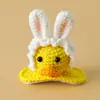 Nuevo anuncio de clip para el pelo de pato de ácido hialurónico lindo tridimensional tejido a crochet de lana para niños, clip superior de dibujos animados, envío gratis
