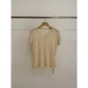 Ahora el Modelo Nuevo de Verano 2026 Coreano Dongdaemun Sencillo para el Trabajo Amigable con la Piel Básico de Cuello en V Manga Corta Camiseta