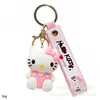 Llavero Colgante de Gato KT de Dibujos Animados Lindo Llavero de Hello Kitty para Mochilas de Niñas Muñeca Sanrio