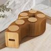 Banqueta para trocar de sapato casa Testar sapatos sala de estar mesa de jantar Casa Lazer criativo retrátil armazenamento banco longo curto