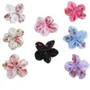 Flores de Tela Dulces y Brillantes con Estampado de Cerezas para Accesorios de Cabello Hechos a Mano, Fundas de Teléfono, Ropa, Zapatos, Sombreros y Accesorios Decorativos