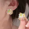 Pendientes de Flor de Colores Dopamina para Primavera y Verano con un Ambiente Dulce y Elegante, Diseño Único, Pendientes Frescos y con Estilo para Mujer