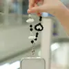 Corrente para Celular Original Acrílico DIY com Contas Moda Capa de Celular Cordão Pingente Curto de Pulso Feminino Pfzka3