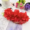 Atacado do Fabricante 3 Inserções de Flores Artificiais Dai Tailândia Xishuangbanna Foto Decoração de Roupas Flor de Cabeça para Dança