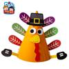 Día de Acción de Gracias DIY Sombrero de Pavo Diadema Diadema Disfraz Actividad de Actuación Suministros Paquete de Material Casero