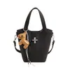 Bolso de Mano con Patrón de Lichi para Mujer, Nuevo Modelo Primavera 2026, Aspecto de Alta Gama, Adecuado para el Trabajo y los Viajes Diarios, Bolso de Hombro, Bolso Cruzado Tipo Cubo