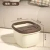 Cubo portátil para pediluvio para remojar pantorrillas, uso doméstico, masaje en dormitorio estudiantil, lavapiés ampliado, cubo de plástico para lavar pies