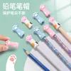 Tapa de Silicona para Bolígrafo con Forma de Pata de Gato Linda y Súper Linda Venta al por Mayor Cubierta Protectora de Lápiz Mini Resistente a Manchas Cubierta Protectora Anti-Pinchazos de Dibujos Animados para Estudiantes Venta al por Mayor