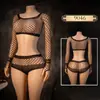 Lencería Sexy con Entrepierna Abierta, Ropa de Dormir Navideña de Malla, Medias, Falda, Coqueteo Sexy para Pareja, Uniforme Transparente, Conjunto de Tentación