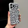 Funda de Teléfono de Cuero Sintético con Estampado de Leopardo y Ventana Grande para Apple 17PROMAX Cobertura Total 14 Tacto de Alta Gama 16 Estilo Moderno 11