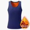 Chaleco térmico engrosado con forro polar para otoño e invierno para hombre, chaleco de ropa interior ultraligero de calor instantáneo ajustado para usar debajo
