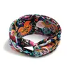 Diadema Bohemio Ins Versátil Elegante Nudo Cruzado Diadema Deportiva de Yoga Estampada Versión Ancha para Mujeres con Coronilla Alta
