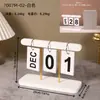 Ornatos de Calendário Estilo Ins de Madeira Calendário de Mesa Simples Artesanato para Decoração de Casa Ornatos Suprimentos de Papelaria para Escritório