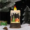 Nova Decoração de Natal Lâmpada de Vento Luminosa Caixa de Música Ornamentos Luz Noturna Criativa Luz de Vela Presentes para Amigos Venda por Atacado