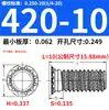 Tuercas Remachables de Acero al Carbono Acero Inoxidable Imperial FHS-440/632/832/024/032/0420/0518-