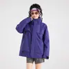 Chaqueta 3 en 1 para Mujer para Otoño e Invierno, Nueva Chaqueta de Senderismo para Exteriores, Cortavientos e Impermeable, Abrigo Grueso para Ciclismo con Forro de Forro Polar para Parejas