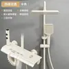 Nuevo Juego de Ducha con Cabezal de Ducha Presurizado de Aluminio Espacial, Grifo de Baño Extendido y Juego Completo de Instalación Oculta