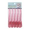 Pinzas de Pato para Sección y Peinado de Extensiones de Cabello 14cm Transparentes Coloridas Pinzas de Cristal de Nueve Secciones Set de 5 Piezas Pinzas Puntiagudas