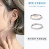 1 Par de Brincos de Aço Inoxidável Finamente Esculpido com Diamantes de 2,0 mm, Lançados à Mão de Alta Qualidade, Brincos de Aço Titânio com Diamantes, Argola de Brincos