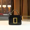 Bolsa Quadrada Pequena Estilo Hong Kong Retrô para Mulheres 2025 Nova Moda Estilo Coreano Fivela de Cinto Bolsa de Mão Cor Pura Bolsa de Ombro Único Transversal
