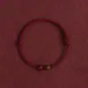 Pulsera de Sándalo Verde con Cuerda Roja para Hombres y Mujeres con Cuentas de Cinabrio de Buena Suerte, Amuleto de Buena Suerte para el Año de Nacimiento, Viaje Seguro y Fluido, Pulsera Tejida, Regalo de Cumpleaños