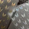 Yitu Patrón Hormiga Oro y Plata Láser Metálico Mariposa Pegatinas para Uñas High-End Retro Versátiles Decorativas Yt6829