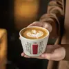 Set de Tazas de Café Blancas Cremosas de Buena Suerte Taza Creativa en Relieve Arte Latte Cerámica Tazas de Pareja Regalo Presente