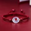 Pulsera con hebilla de seguridad año de nacimiento de niña pulsera de cuerda roja ágata pulsera con hebilla de seguridad cuerda trenzada para hombre regalo para pareja