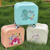 Mala de 18 polegadas Desenho Animado Mini Mala de Bordo Leve Roda Silenciosa Sitable Mala Trolley Infantil 20 polegadas Mala com Senha