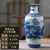 Jarrón de Cerámica Jingdezhen Estilo Chino Nuevo Adornos de Cerámica para el Hogar Sala de Exposiciones Sala de Estar Oficina Entrada Decoración Artesanías