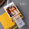 Etiqueta colgante de tienda de ropa Logo Marca de alta gama de moda Etiqueta de ropa para mujer Certificado de precio Etiqueta colgante de ropa Tarjeta colgante de diseño gratuito