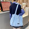 2025 Nuevo Estilo Coreano Dulce Bolso Tote de Gran Capacidad Texturizado Femenino Bolso de Hombro Bolso de Lona Coreano