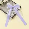 Novo Estilo Lace Bow Ribbon Grampo de Cabelo Estilo Mori Feminino Elegante All-match High-end Cabeça Primavera Grampo de Cabelo Acessórios