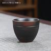 Taza de Té Zisha de Mineral Crudo Juego de Té Kung Fu Tazón de Té Taza para Cata de Té Taza Dorada Hogar Color Té Claro Vintage Taza Individual