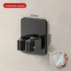 Clipe para Mop de Aço Inoxidável Gancho para Mop Montado na Parede Sem Furos Rack de Armazenamento para Vassoura Mop de Banheiro