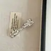 Grampo de Cabelo Laço com Zircônia Cintilante para Mulheres, Presilha Lateral Exquisita com Toque de Luxo, Grampo para Franja, Acessório de Cabelo