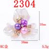 Versión coreana de los nuevos accesorios para el cabello flor de trébol corazón concha de imitación accesorios diy accesorios de aleación venta al por mayor al contado 495