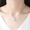Diseño Estilo Coreano Simple Lujo Ligero Collar de Trébol de Cuatro Hojas Nicho Versátil Versión Alta Clavícula Femenina Gargantilla de la Suerte Simple